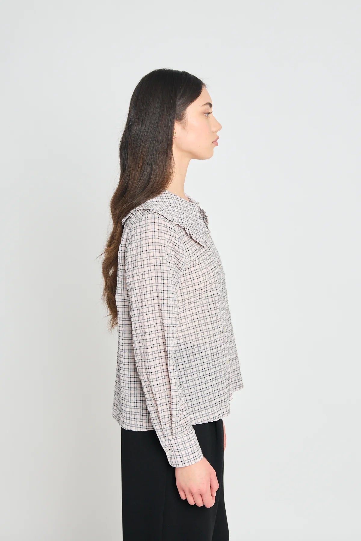 twenty - seven names | Impression Blouse | Pale Pink Check | Palm Boutique