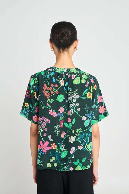 twenty - seven names | Interpretations Tee | Deep Green Floral | Palm Boutique