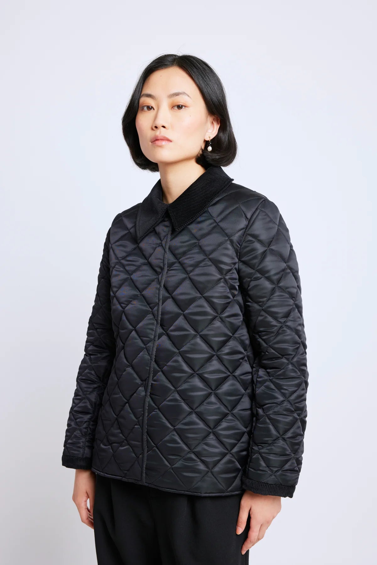 twenty - seven names | Mind games jacket | Black quilting | Palm Boutique