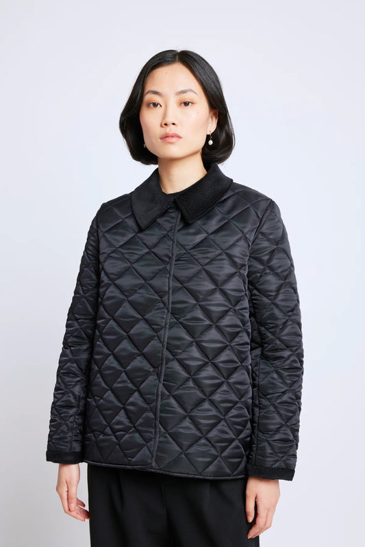 twenty - seven names | Mind games jacket | Black quilting | Palm Boutique