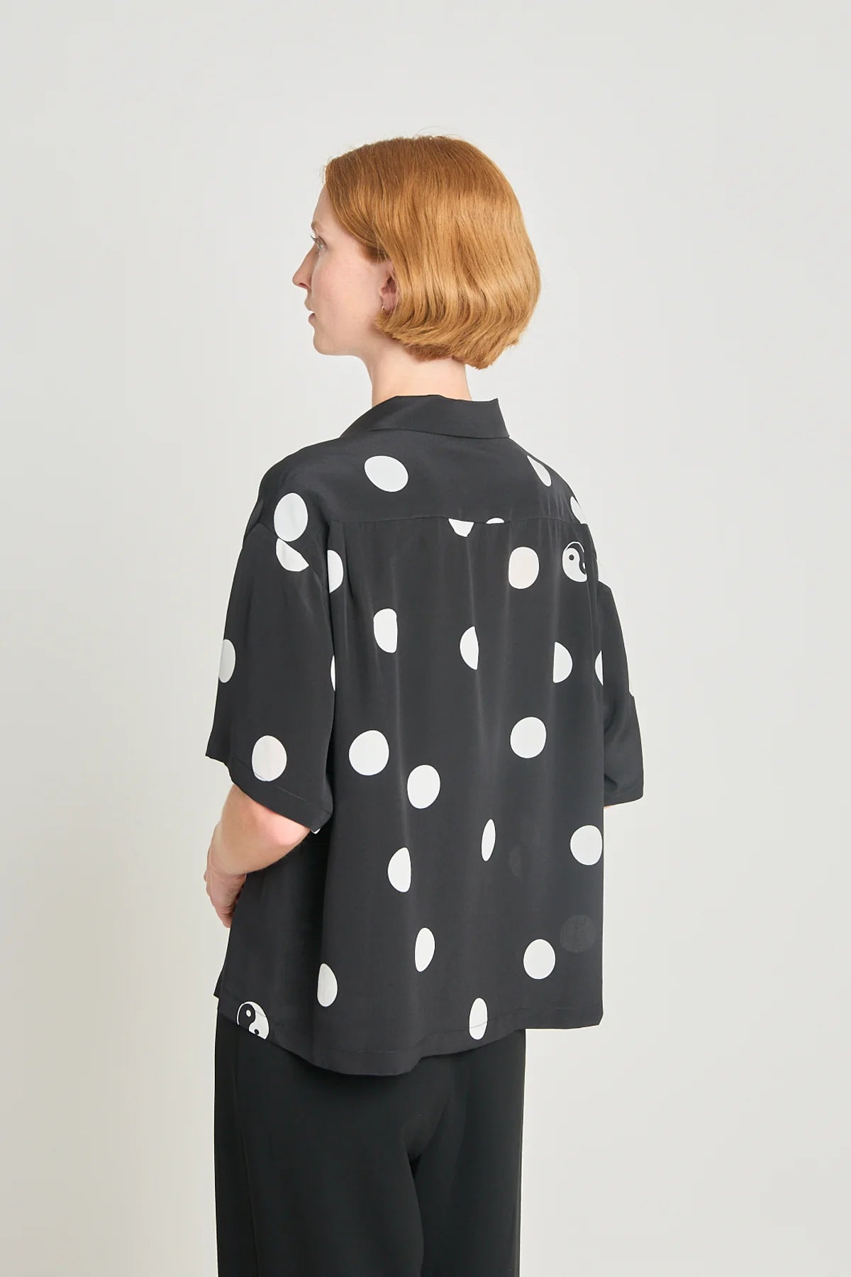 twenty - seven names | Perfect circle shirt | Black polka dot | Palm Boutique