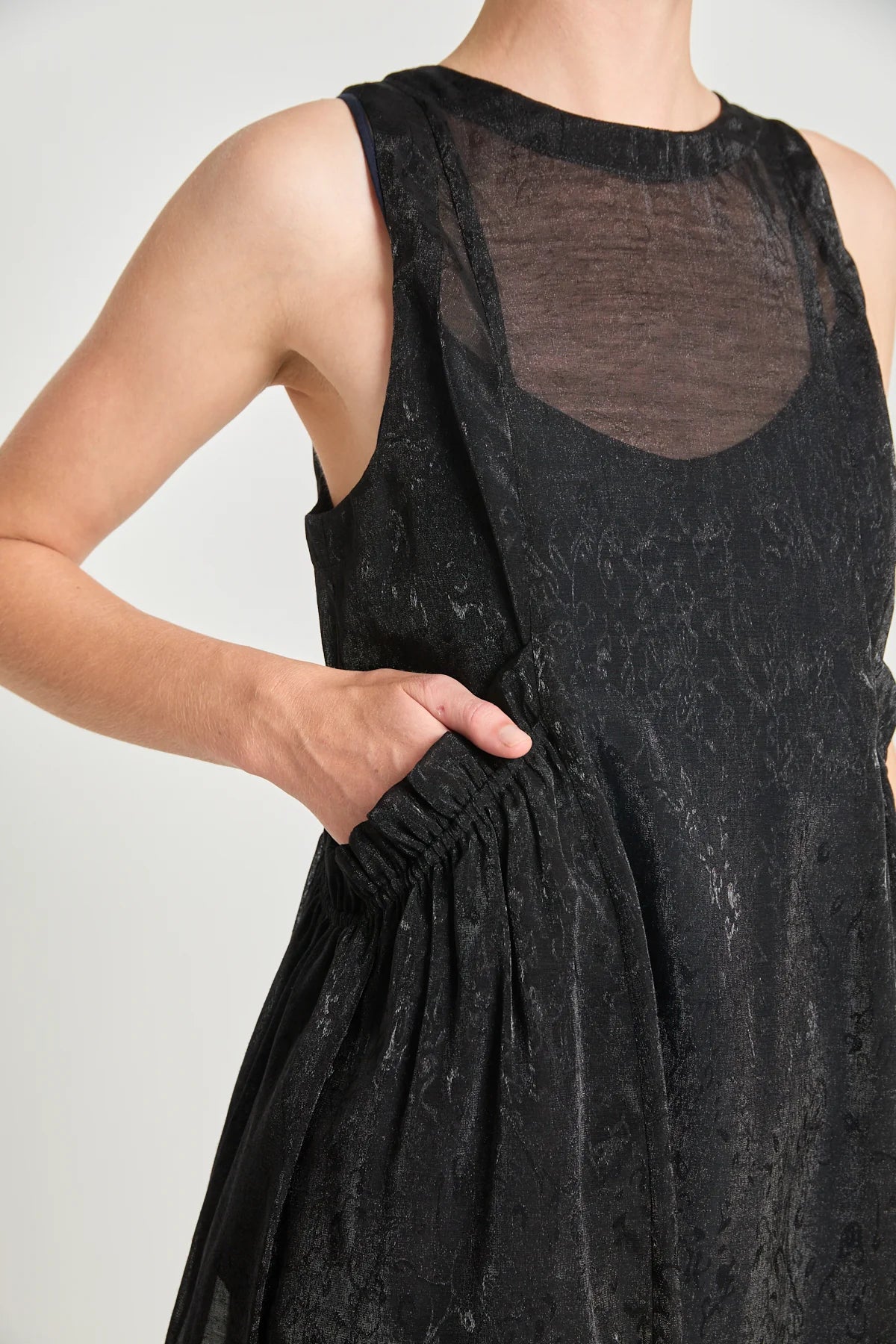 twenty - seven names | Reflections Dress | Black Floral Gauze | Palm Boutique