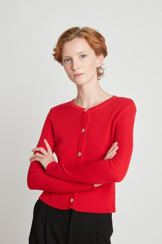 twenty - seven names | Supernatural Cardigan | Red | Palm Boutique