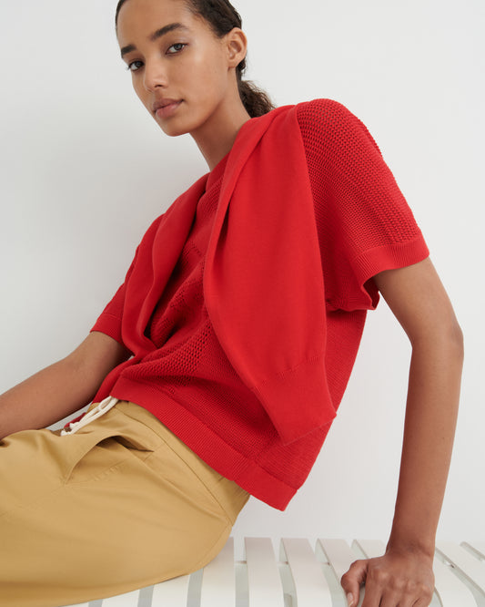 Ariel Top | Poppy Red
