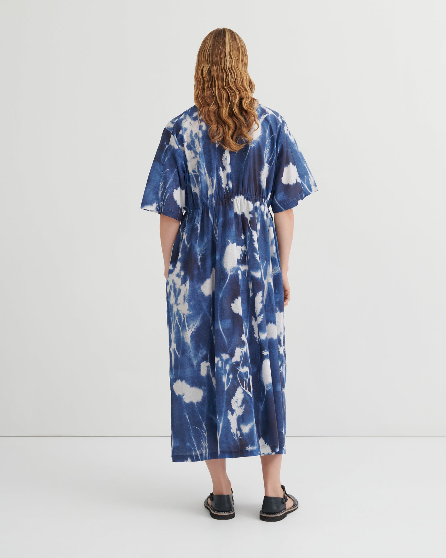 Nigella Dress | Cyanotype Floral