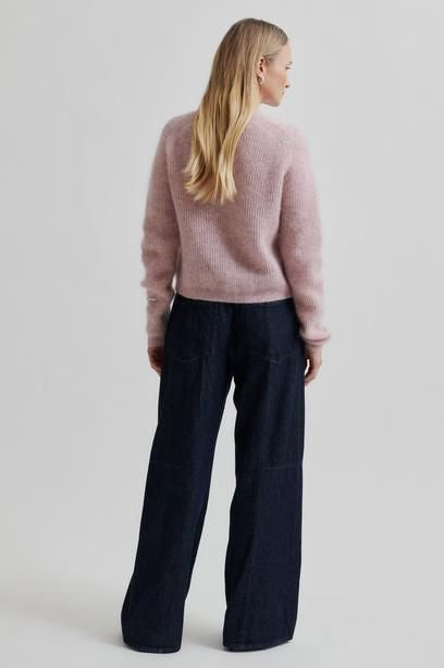 Andrea Knit Rib LS Cardi | Sepia Rose