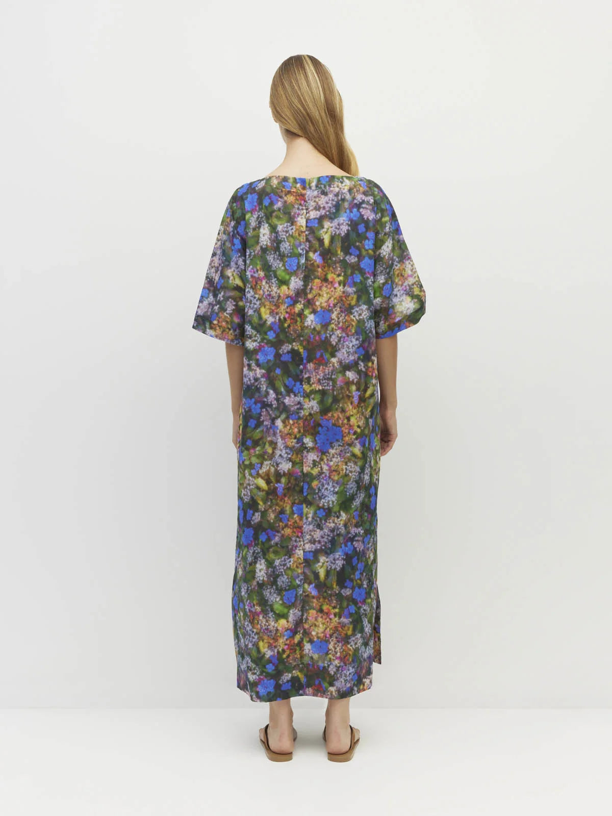 Kiko Dress (Electric Meadow Cotton) Blue Light