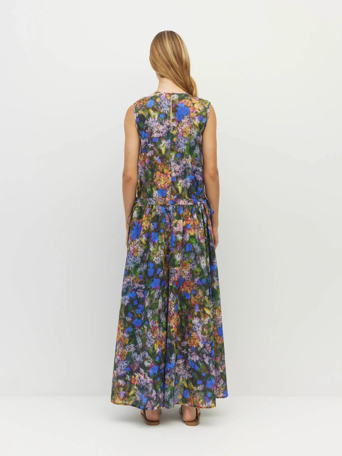 Romi Dress (Electric Meadow Cotton) Blue Light