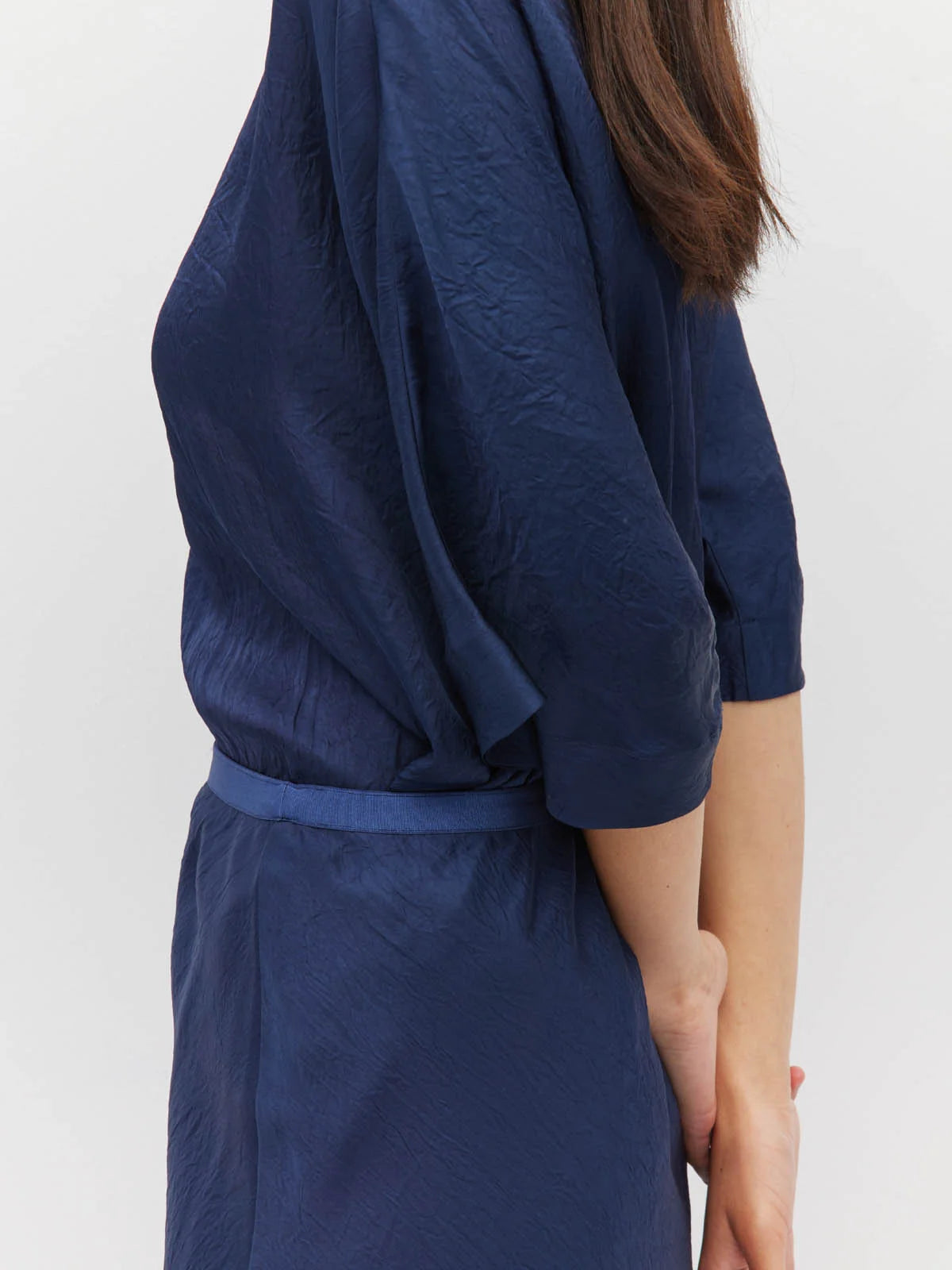 Em Skirt (Soft Matte Satin) Navy Crush