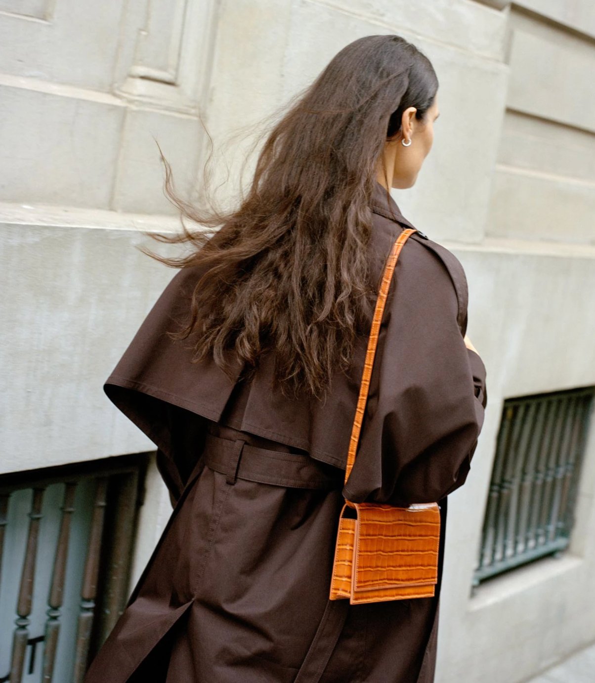 Yu Mei | Suki Clutch | Apricot Croc | Palm Boutique