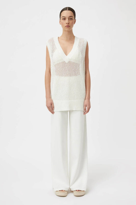 Camilla and Marc | Adelpha Knit Vest | White | Palm Boutique