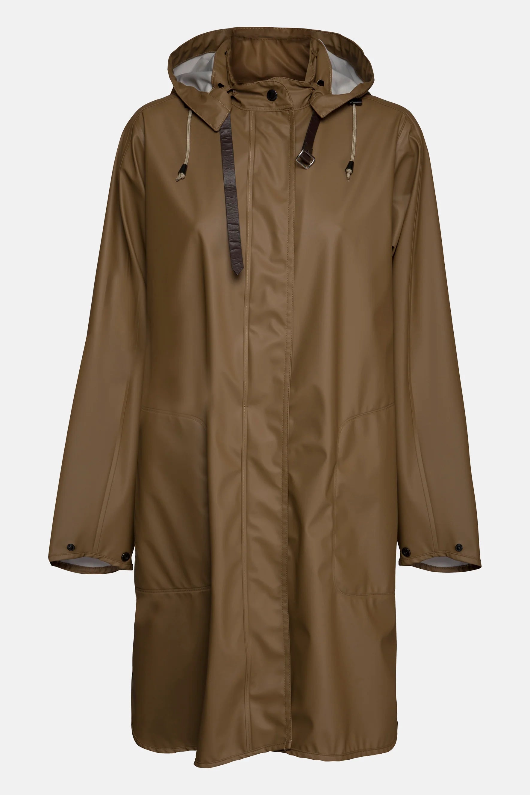 Isle Jacobson Raincoat w Detachable Hood Otter PALM Palm Boutique