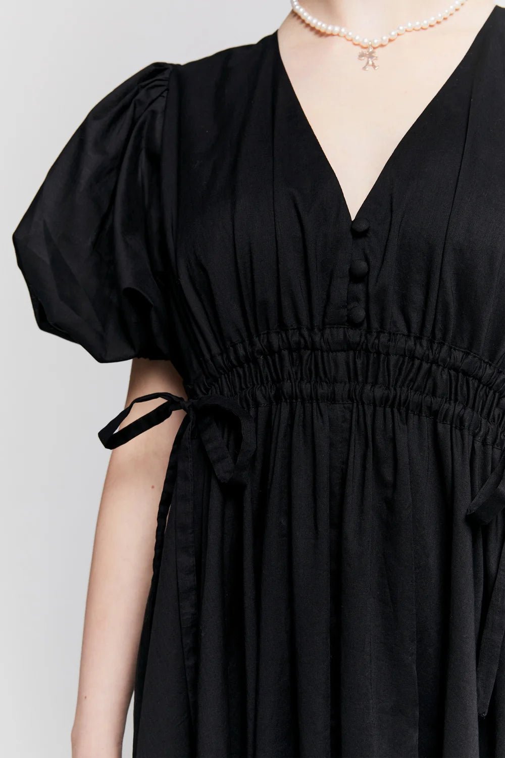 Karen Walker | Lakeside Organic Cotton Dress | Black | Palm Boutique