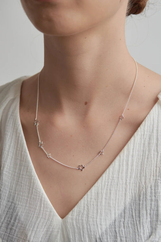 Karen Walker | Mini Scattered Star Necklace | Silver | Palm Boutique