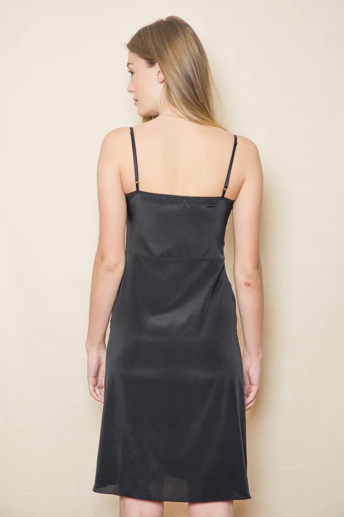 Now or Never | Euphema Silk Slip - Black | Palm Boutique