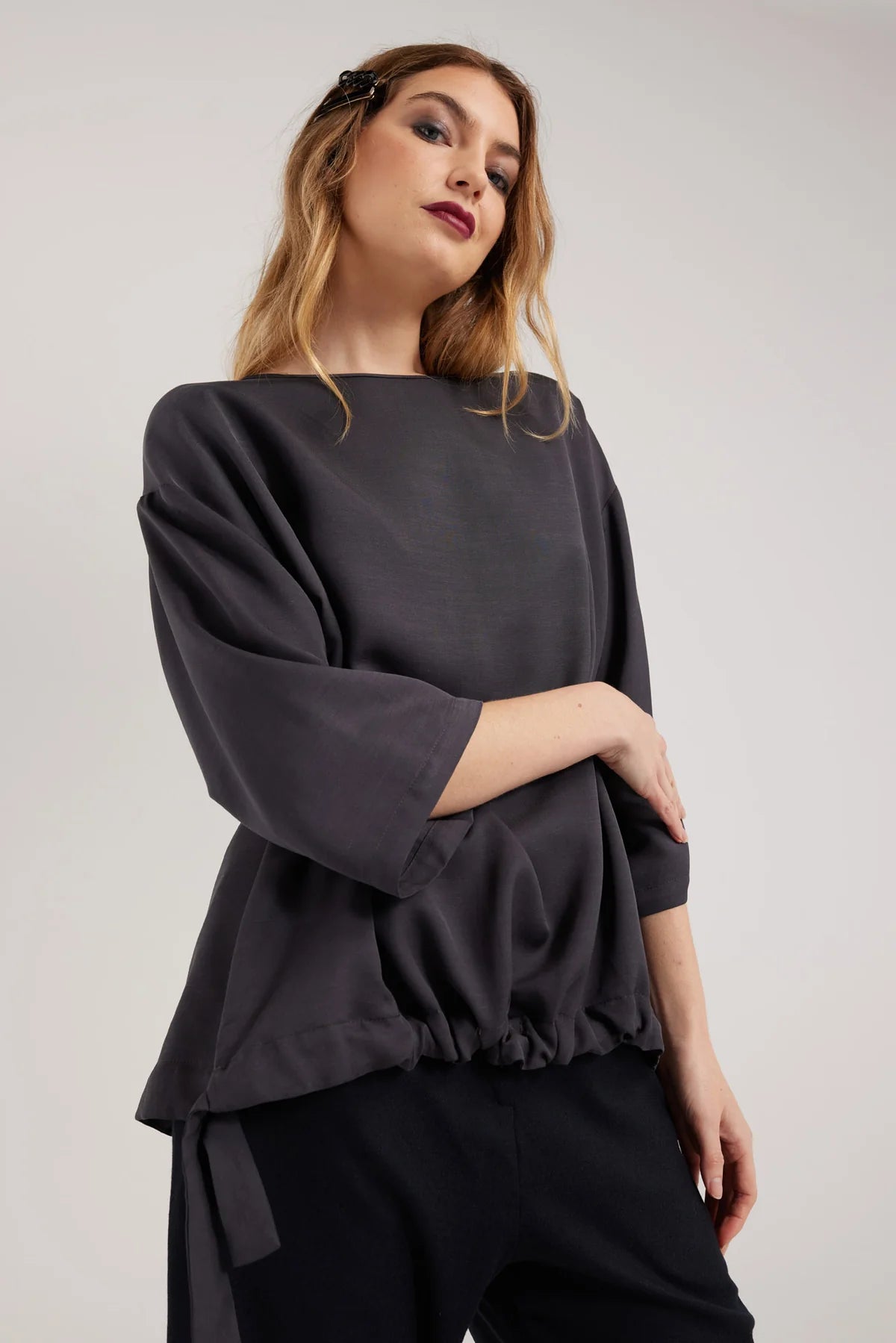 Nyne | Asher Top | Charcoal | Palm Boutique