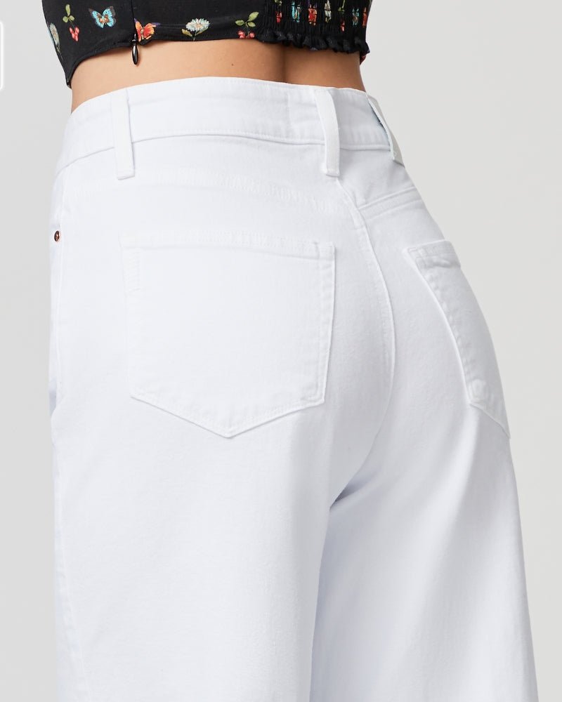 Paige | Anessa w Raw Hem | Crisp White | Palm Boutique