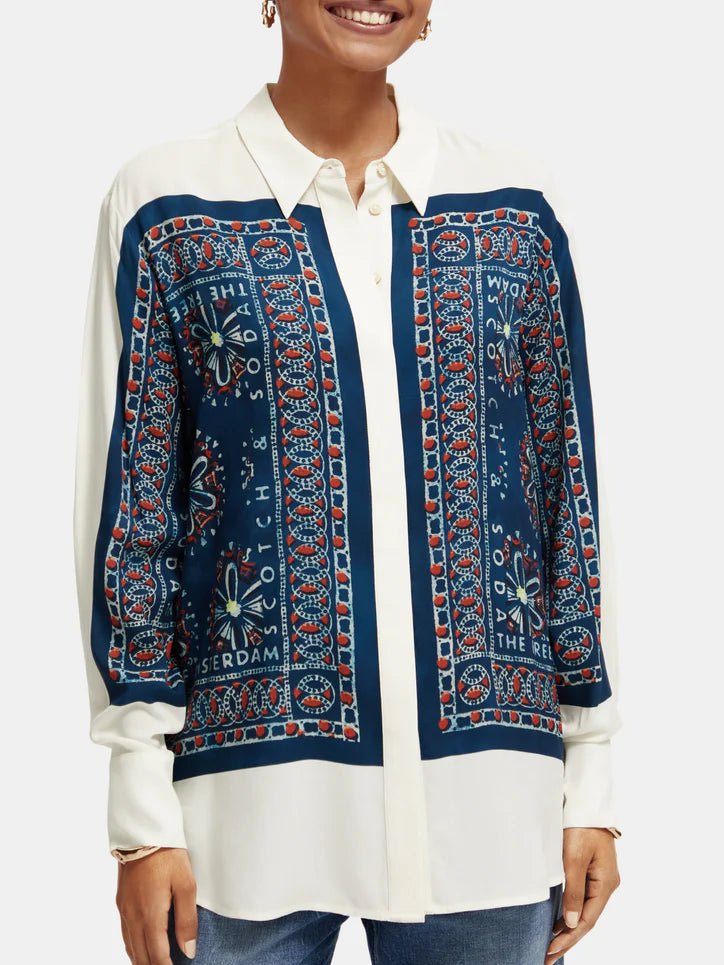 Scotch & Soda | Relaxed Fit Shirt | Bandana Print | Palm Boutique