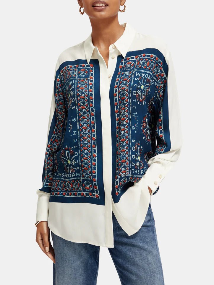 Scotch & Soda | Relaxed Fit Shirt | Bandana Print | Palm Boutique
