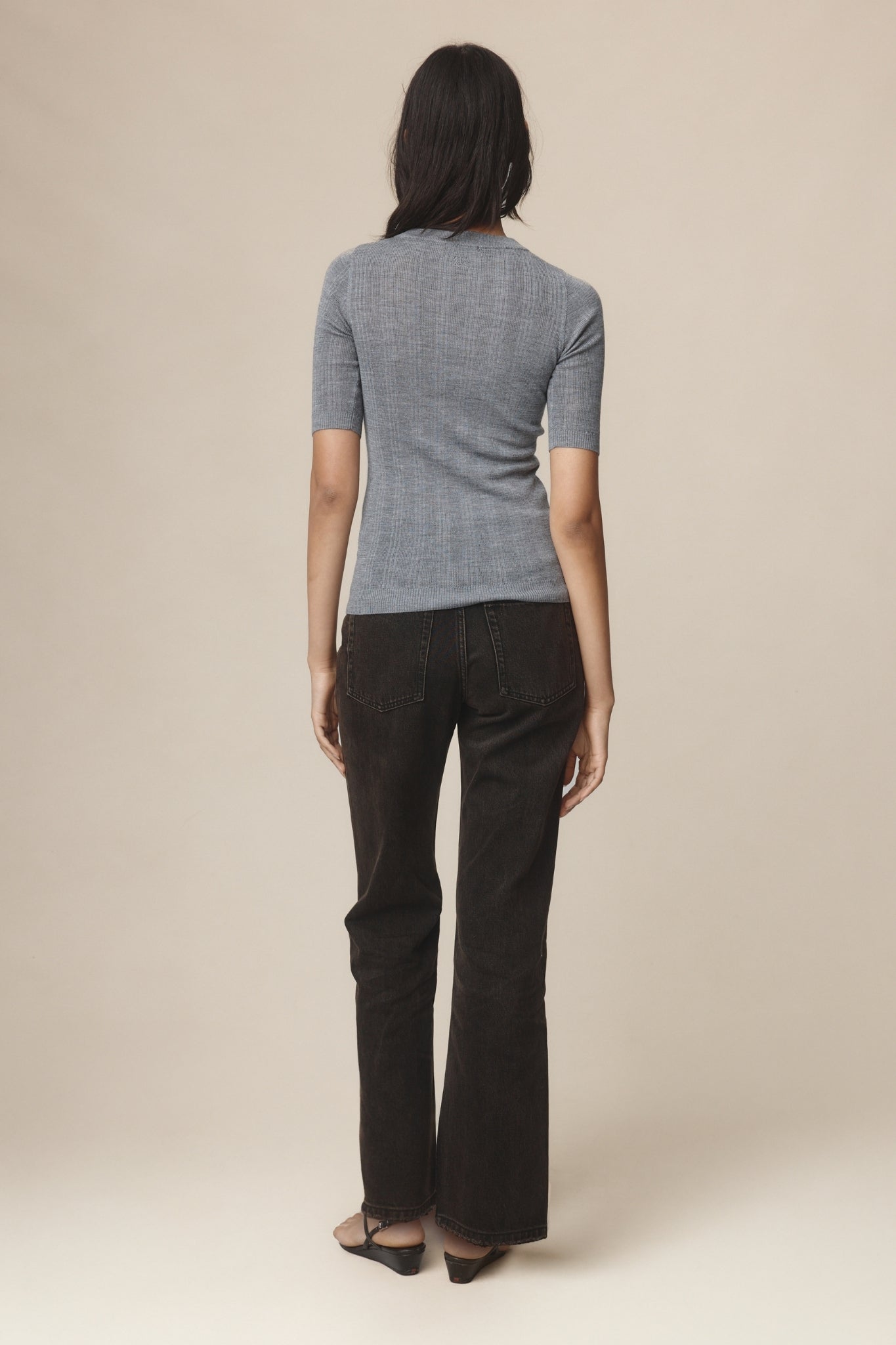 Layla Tee | Soft Charcoal