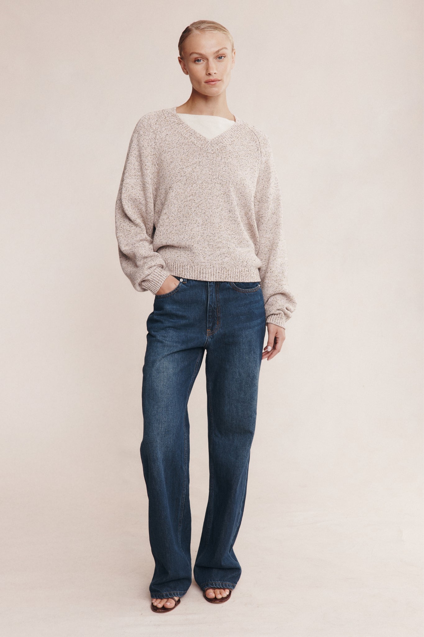 Moss Sweater | Fleur Speckle