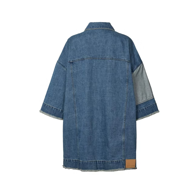 Oya Denim Kimono Jacket | Washed Indigo