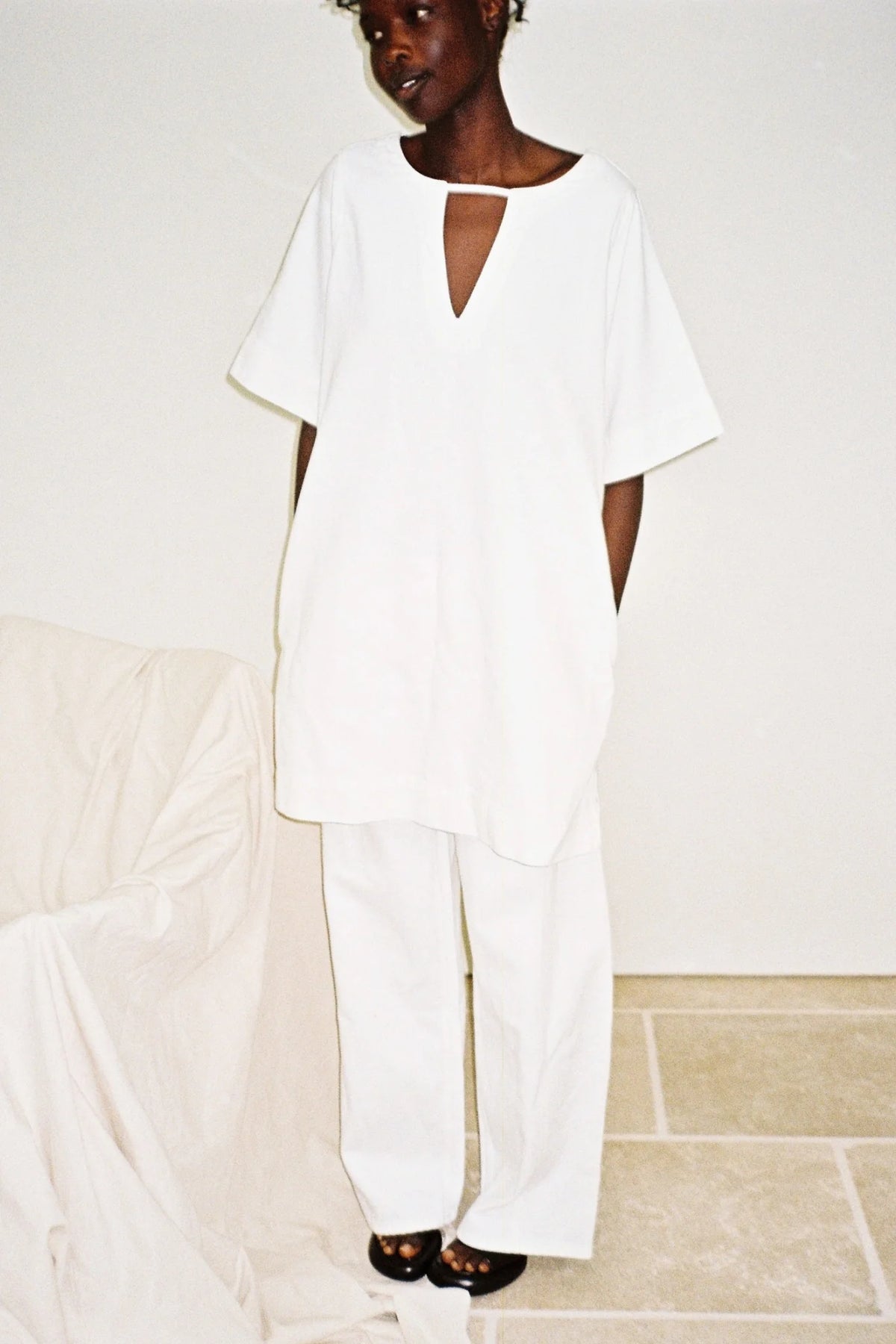 Rennie Dress | Blanc