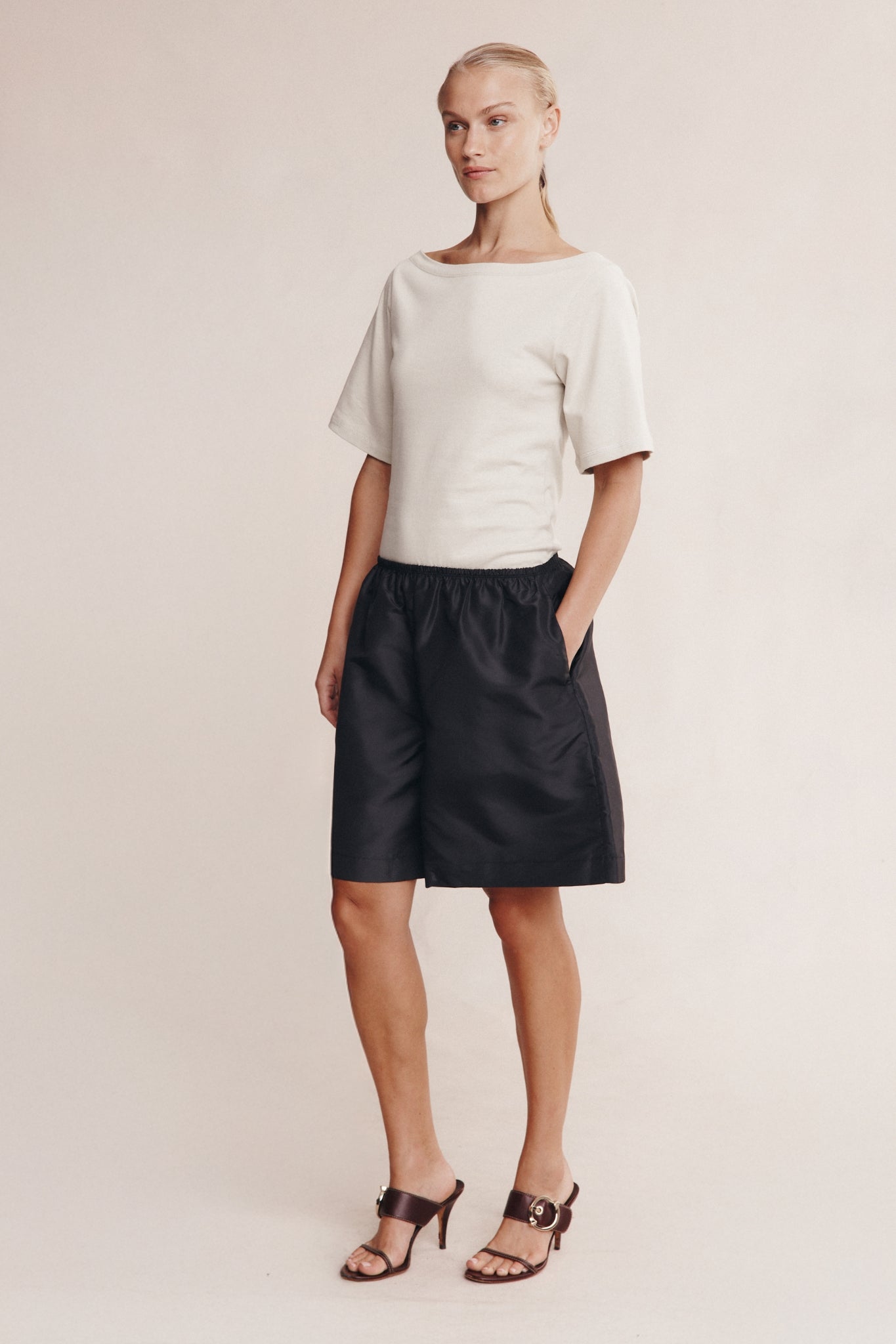 Nara Short | Black Silk
