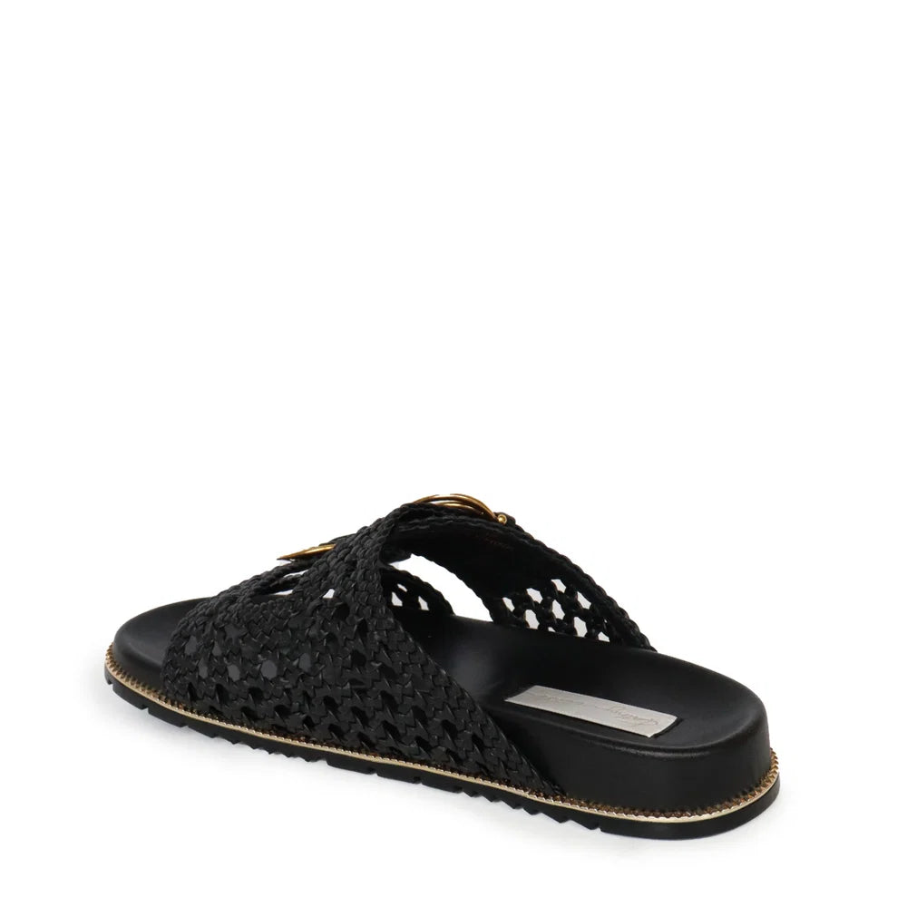 Holly Slide | Black Woven