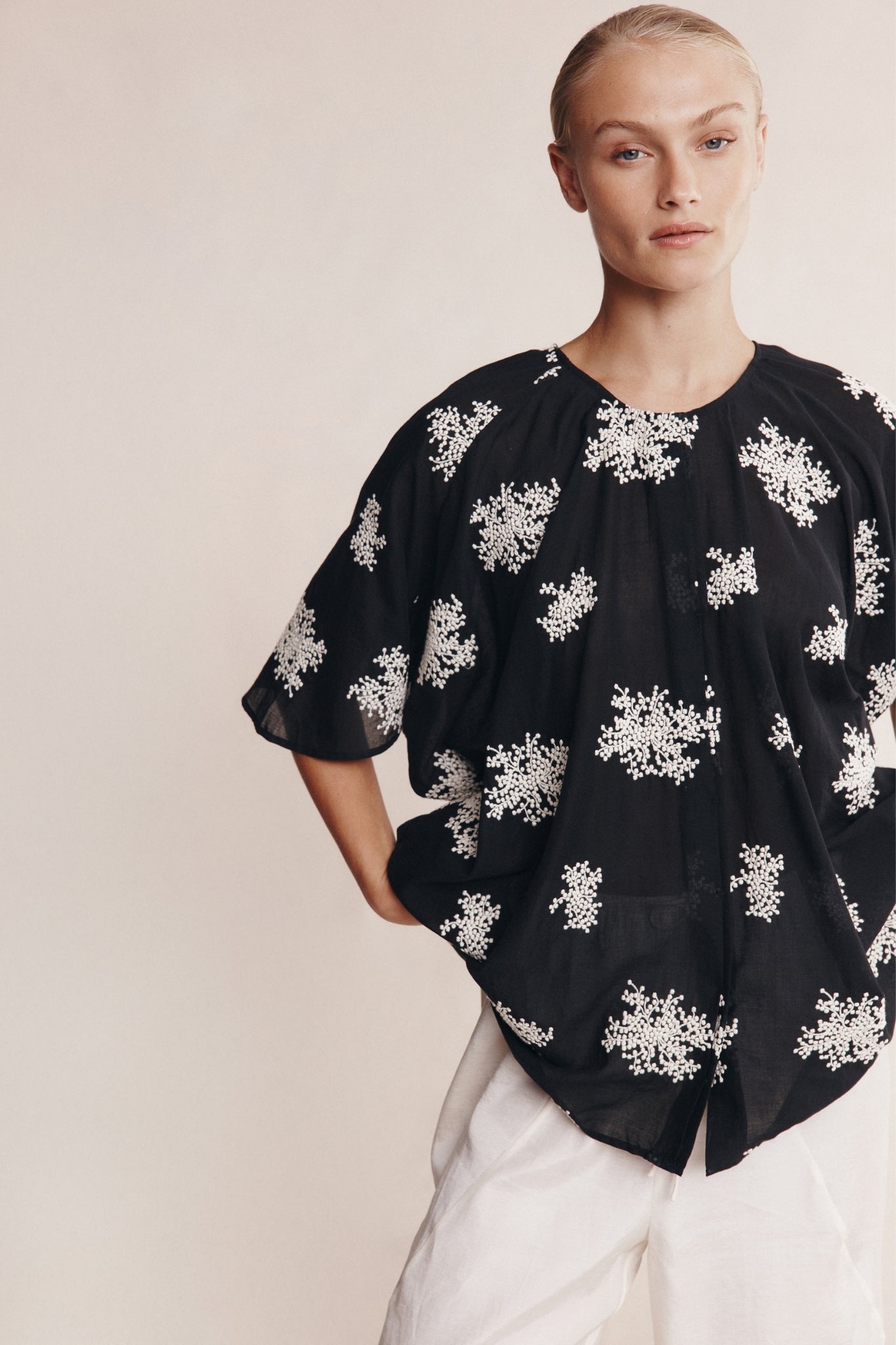 Liberty Short Sleeve Shirt | Rice Flower