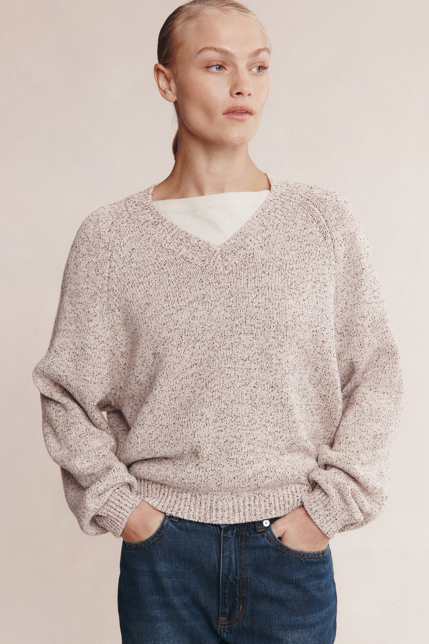 Moss Sweater | Fleur Speckle