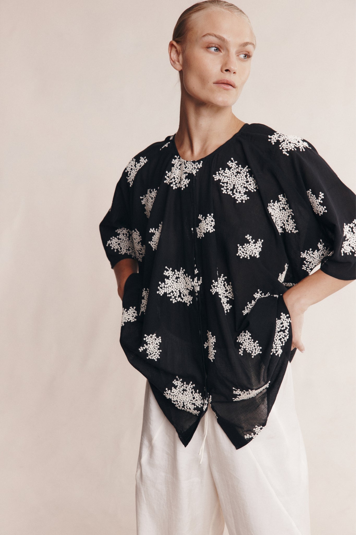 Liberty Short Sleeve Shirt | Rice Flower