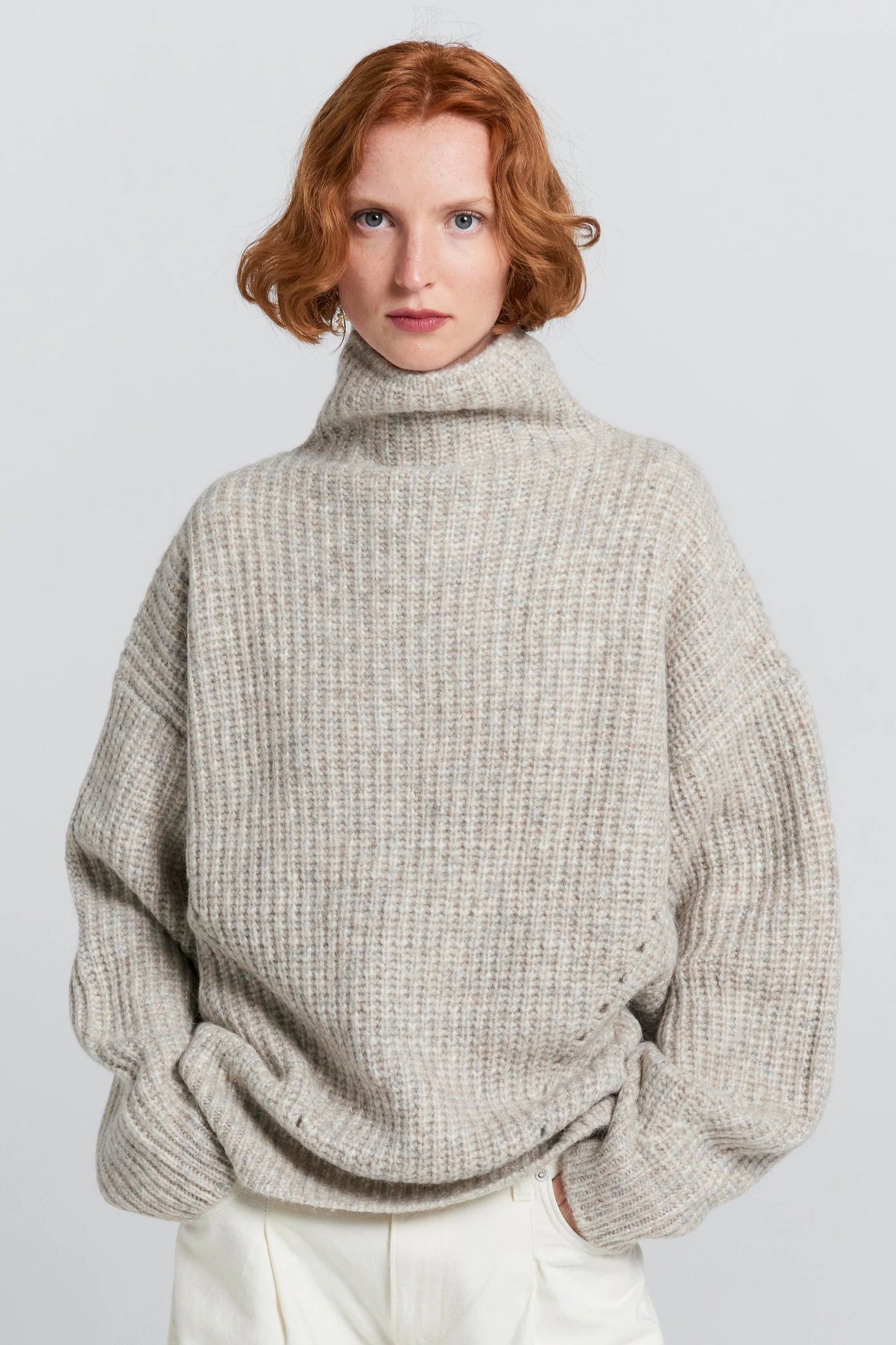 Funnel Neck Sweater | Driftwood