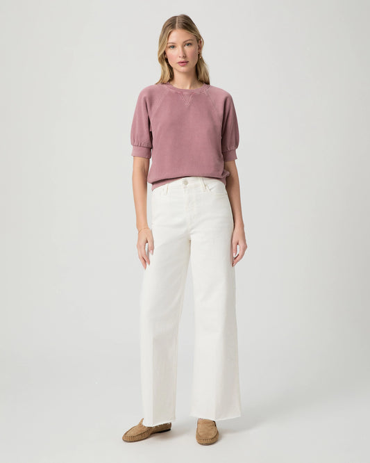 Anessa 31" | With Raw Hem - Tonal Ecru