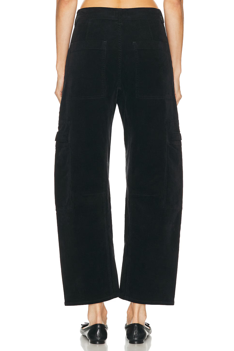 Marcelle Low Slung Cord Cargo | Charcoal