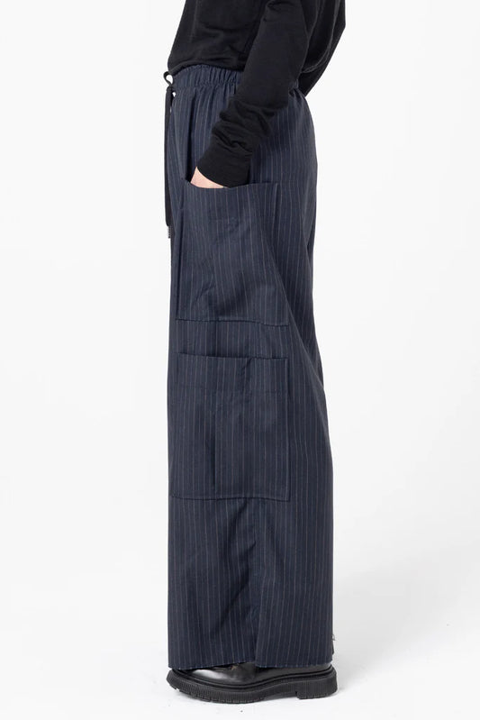 Boredroom Trackie | Charcoal Stripe