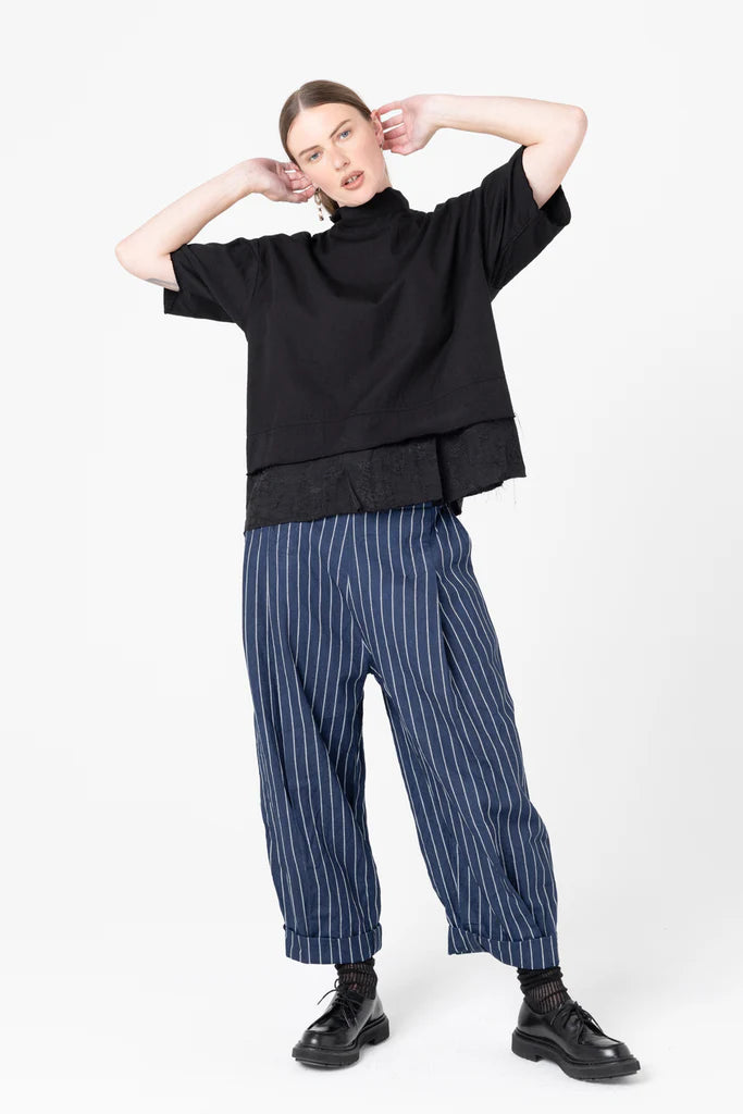 Fax Tee | Black Twill