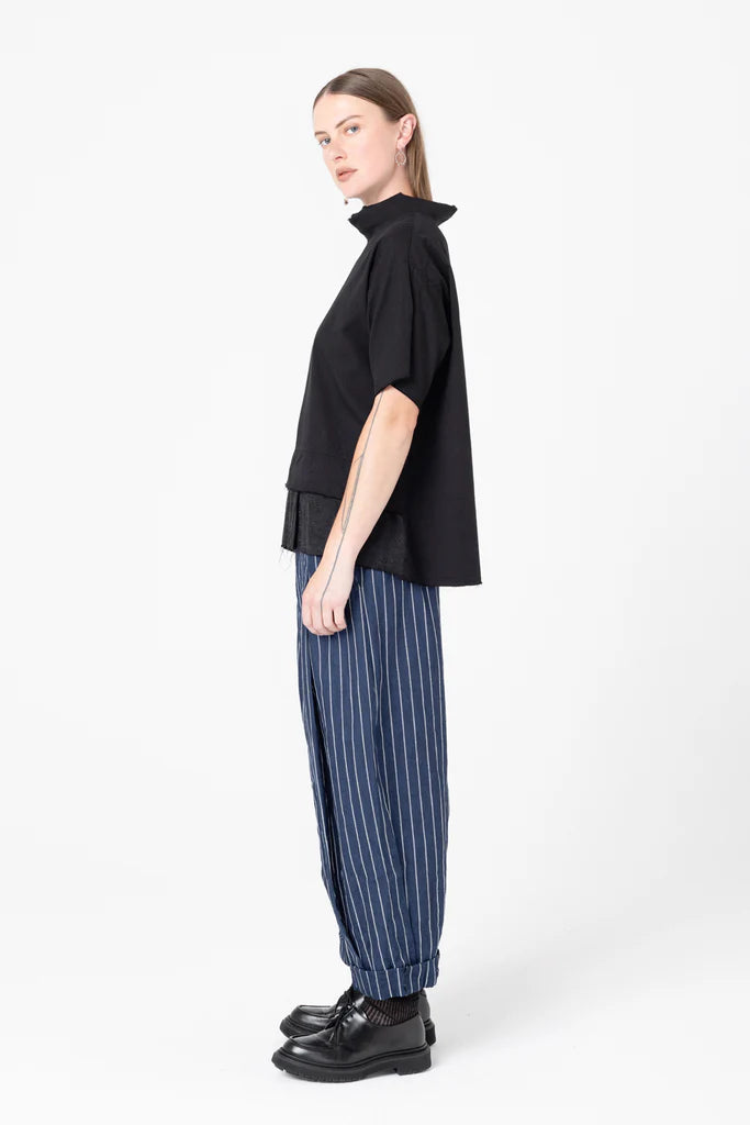 Fax Tee | Black Twill