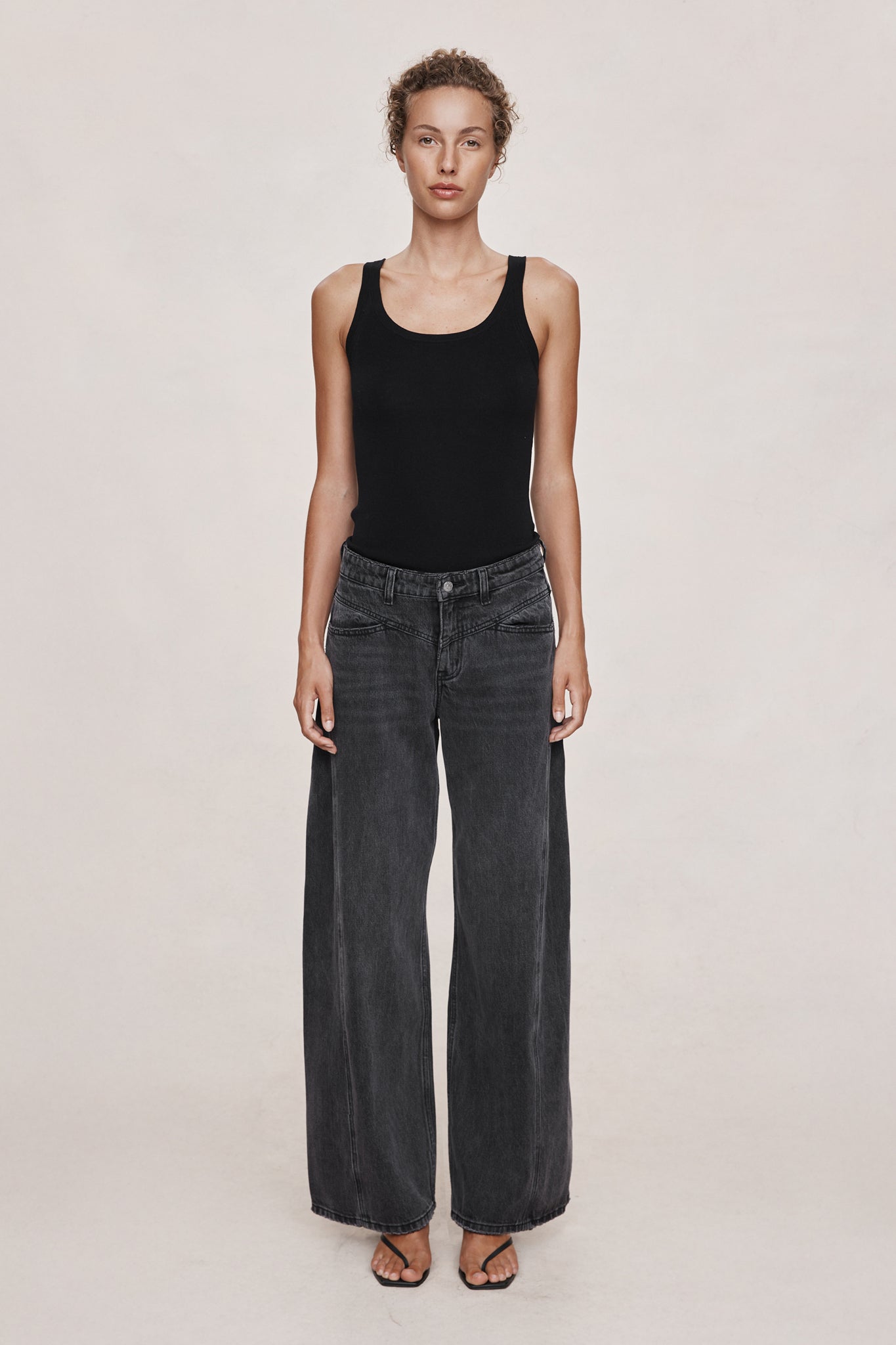 Cross Stitch Jean | Faded Black