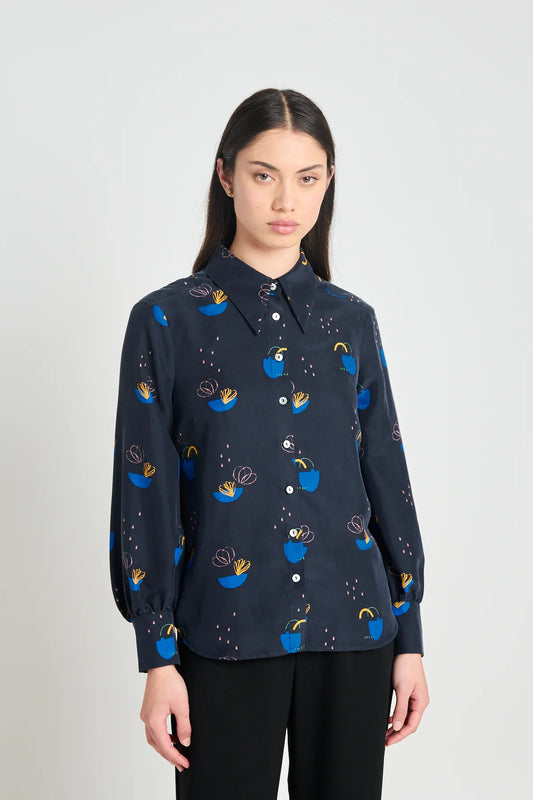 Patterns Shirt | Navy Daydream