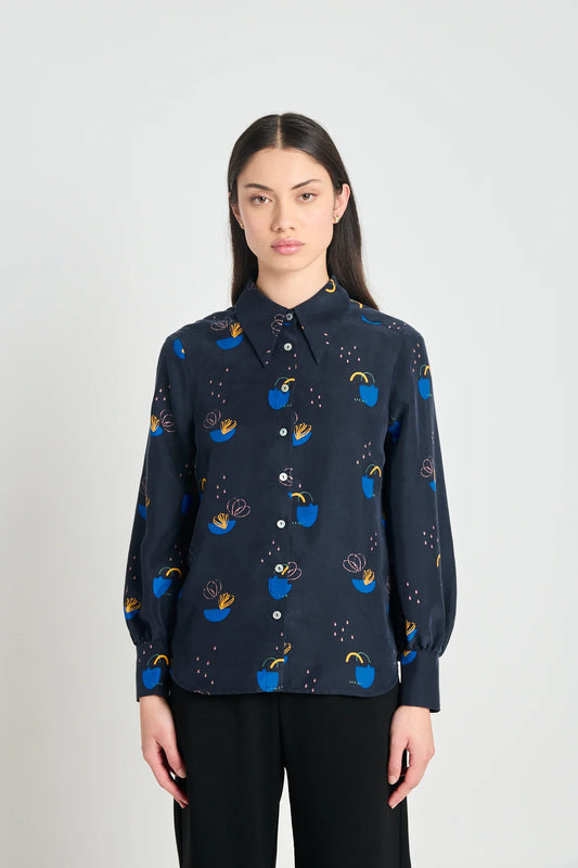 Patterns Shirt | Navy Daydream