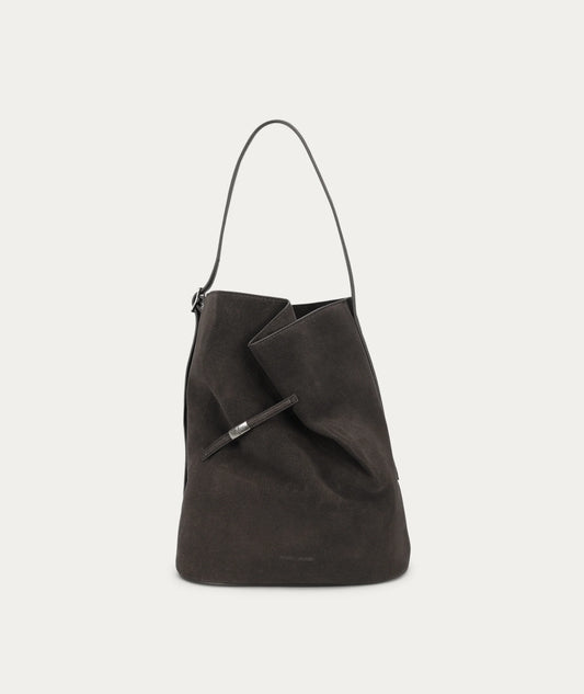 Clippity Tote | Asphalt Suede