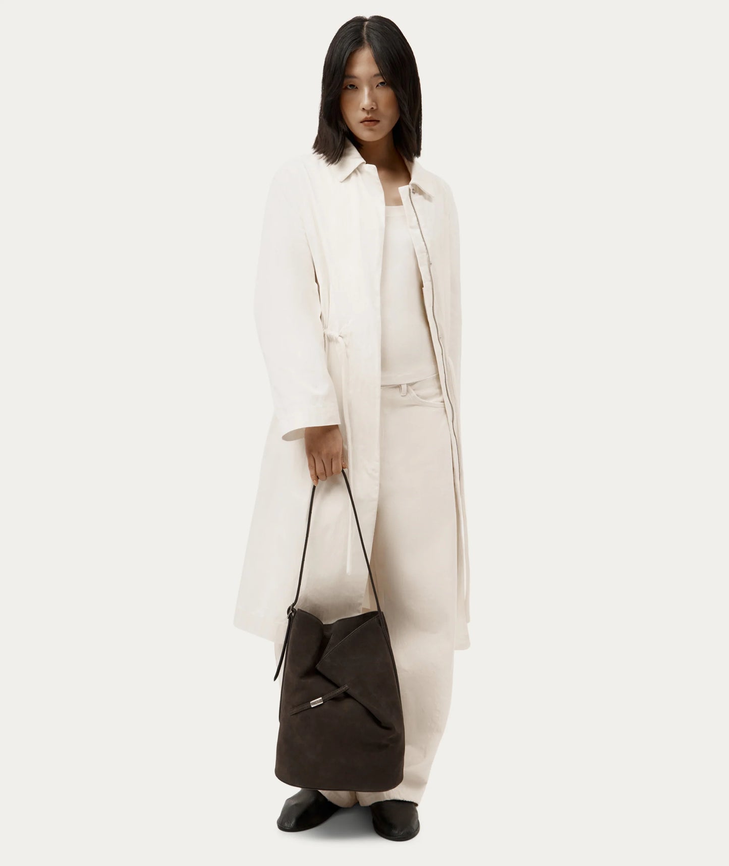 Clippity Tote | Asphalt Suede