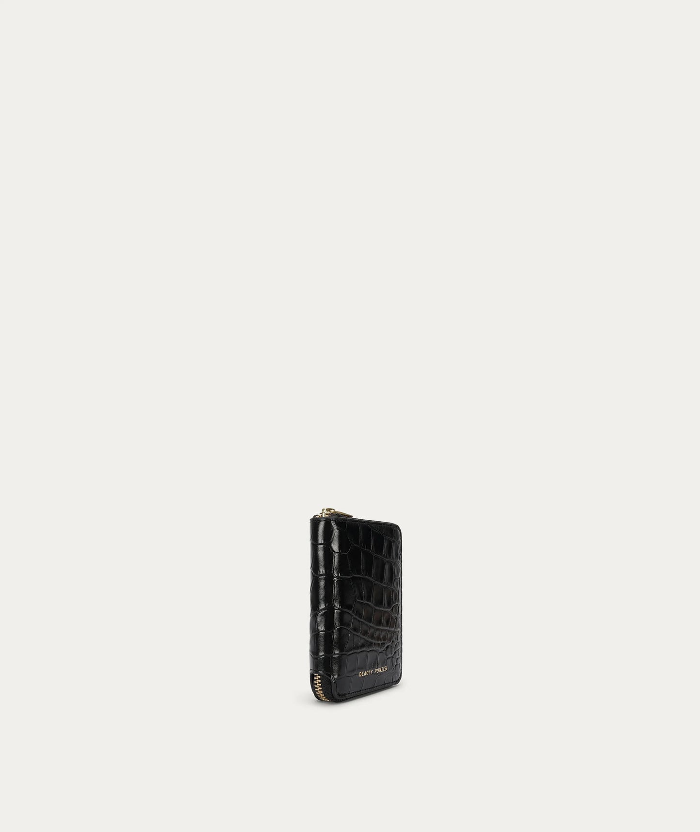 Mini Wallet | Black Croc