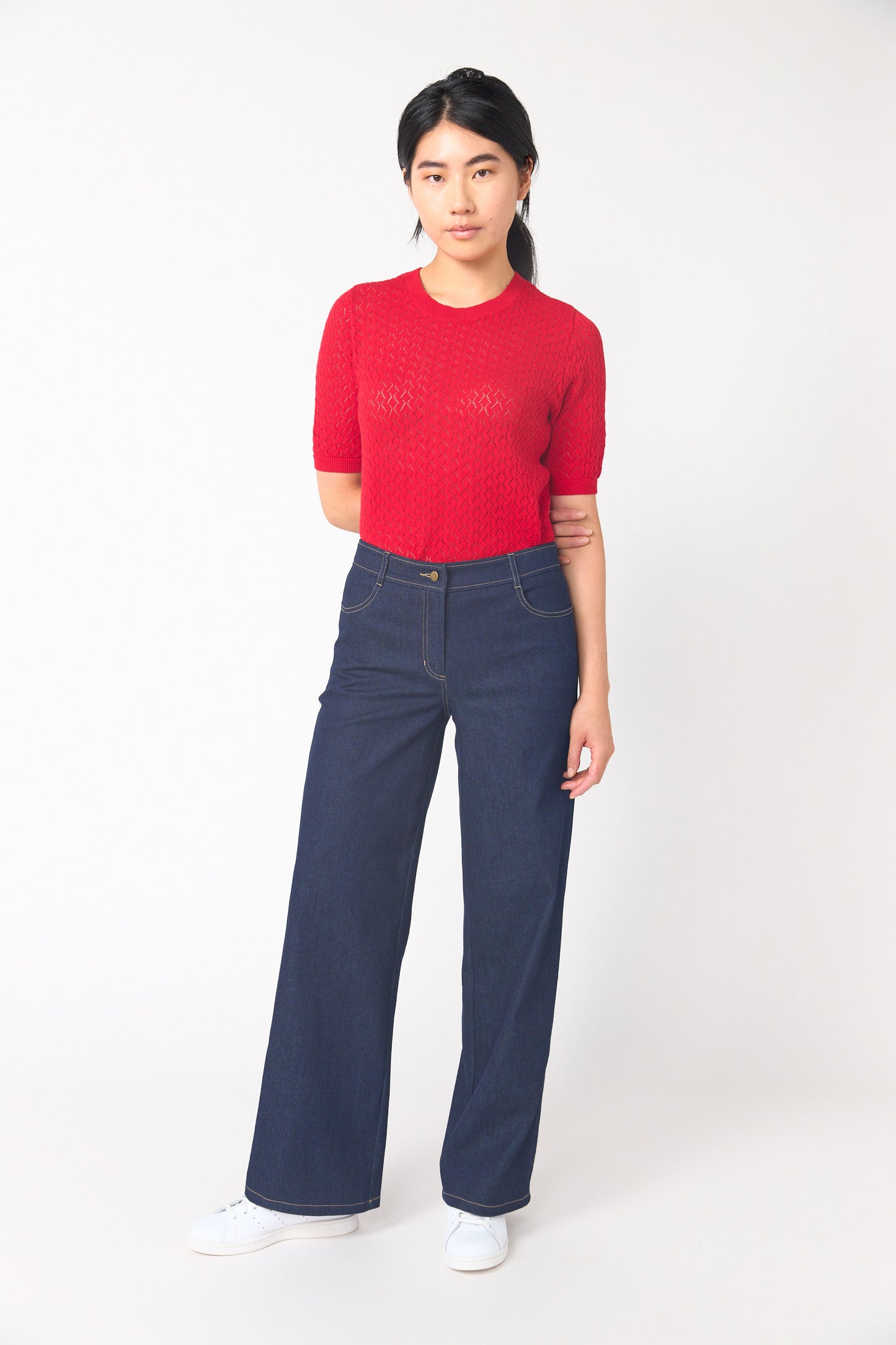Denim Low Rise Trouser | Indigo