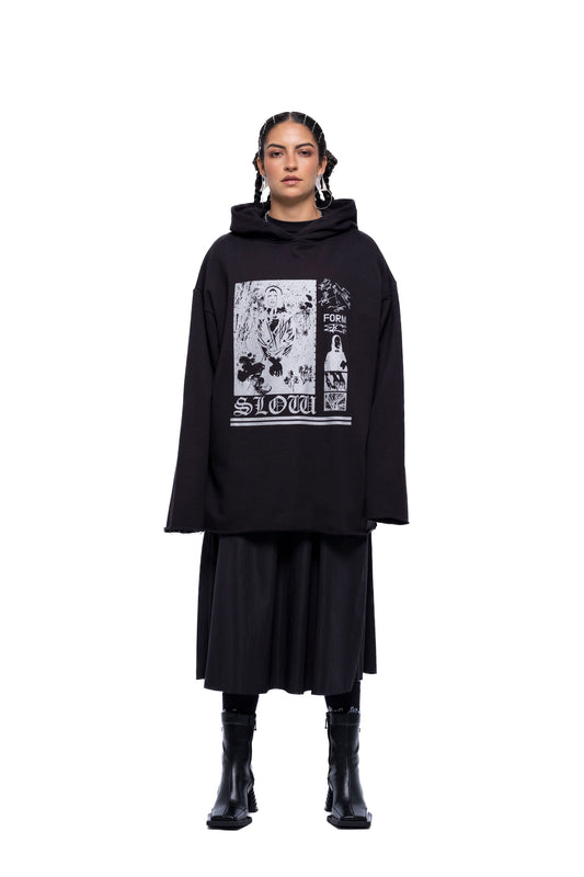 Slow Form Hoodie | Black