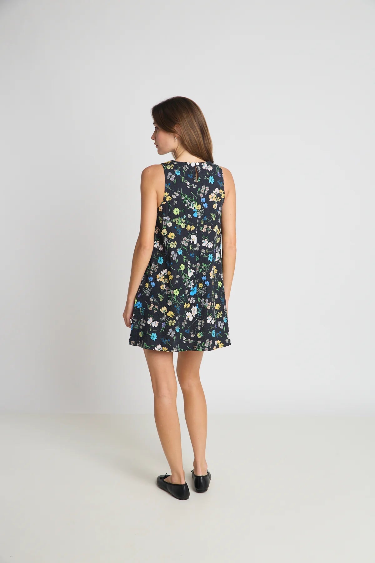 Claire Dress | Black Floral