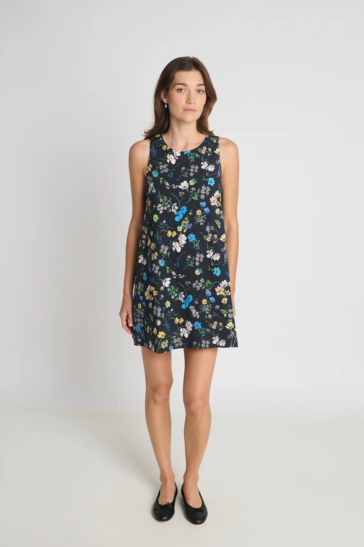 Claire Dress | Black Floral