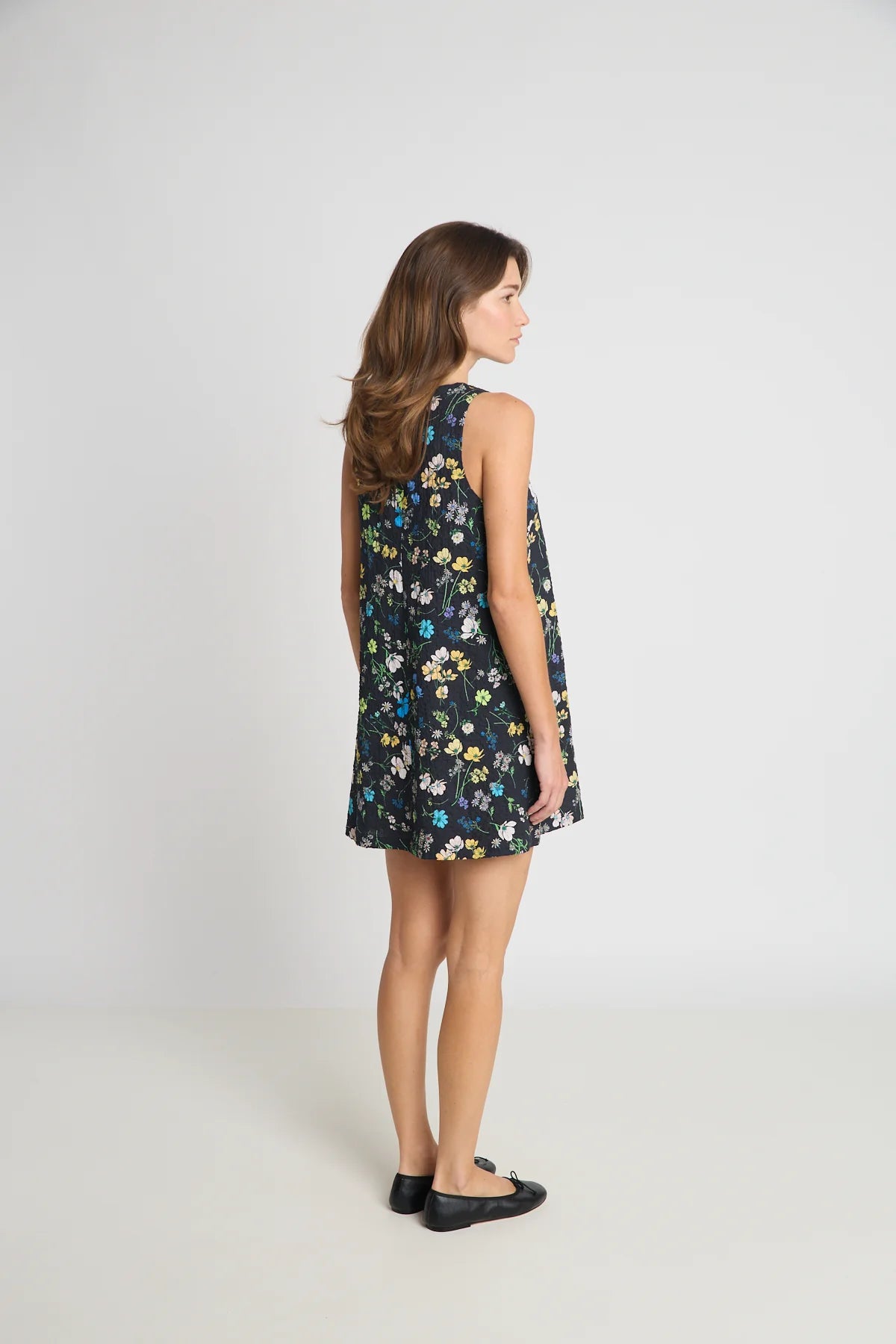 Claire Dress | Black Floral