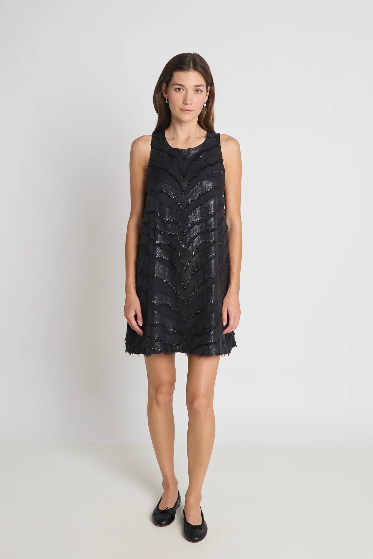 Capulet Dress | Black Chevron